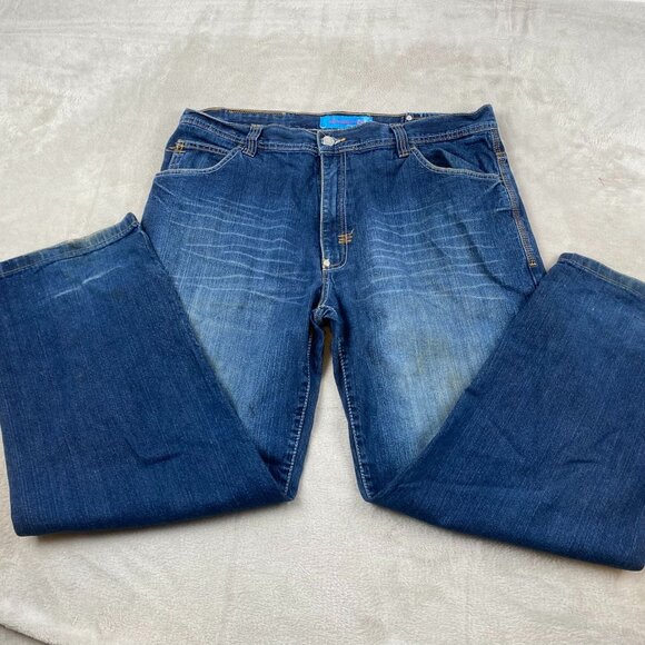 GB Design Lab Woman's Jeans 40x32 With Embroidered Back Pockets & Unique Stitche - Picture 6 of 16